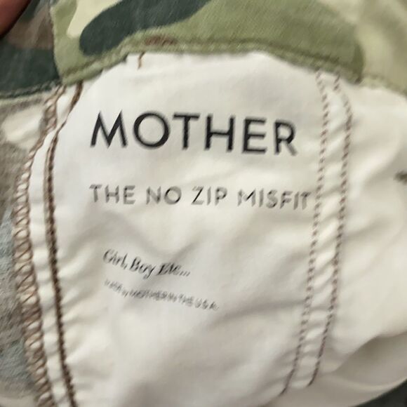 Mother Camouflage Distressed The No Zip Misfit Manmade Cutoff - Picture 6 of 14